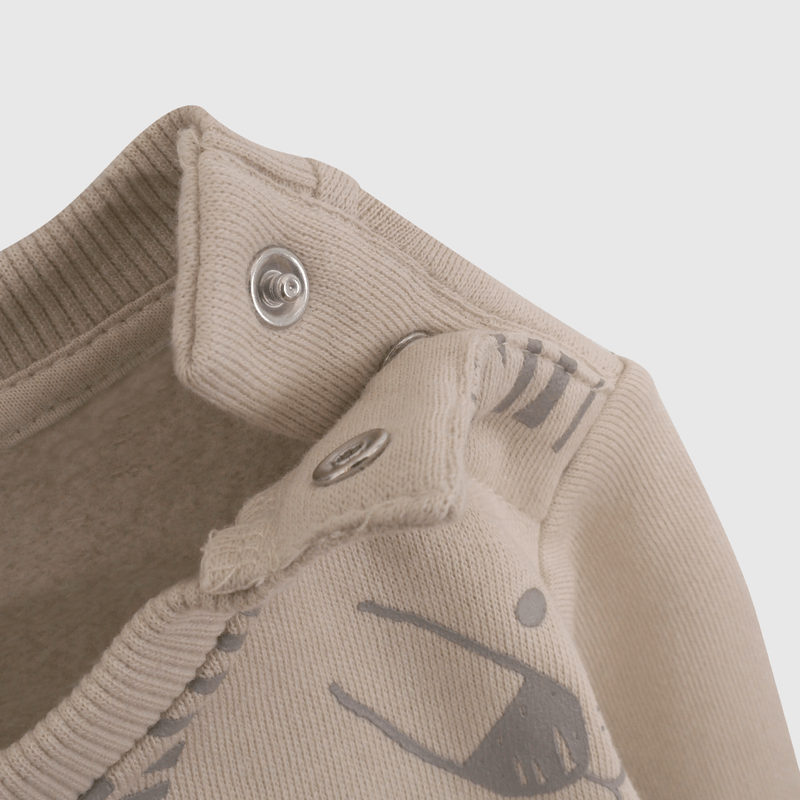Polerón Beige Safari De Niño Infantil talla 3/6 M a 24m/36 M