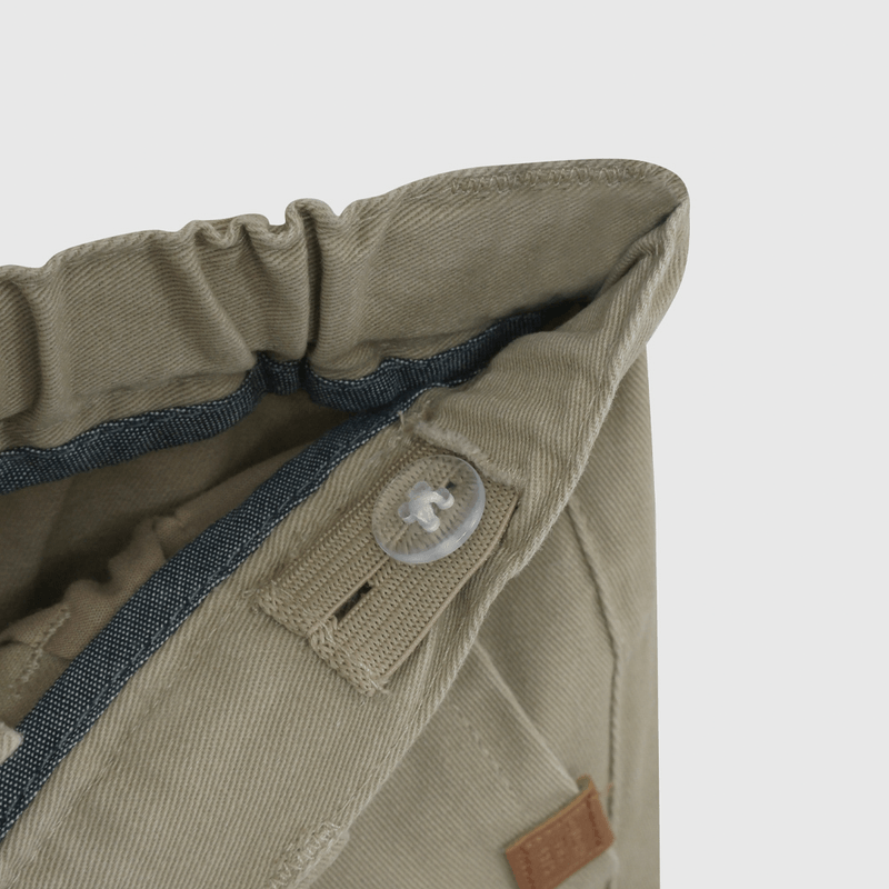 Bermuda Beige Gabardina De Niño Infantil talla 3/6 M a 24m/36 M
