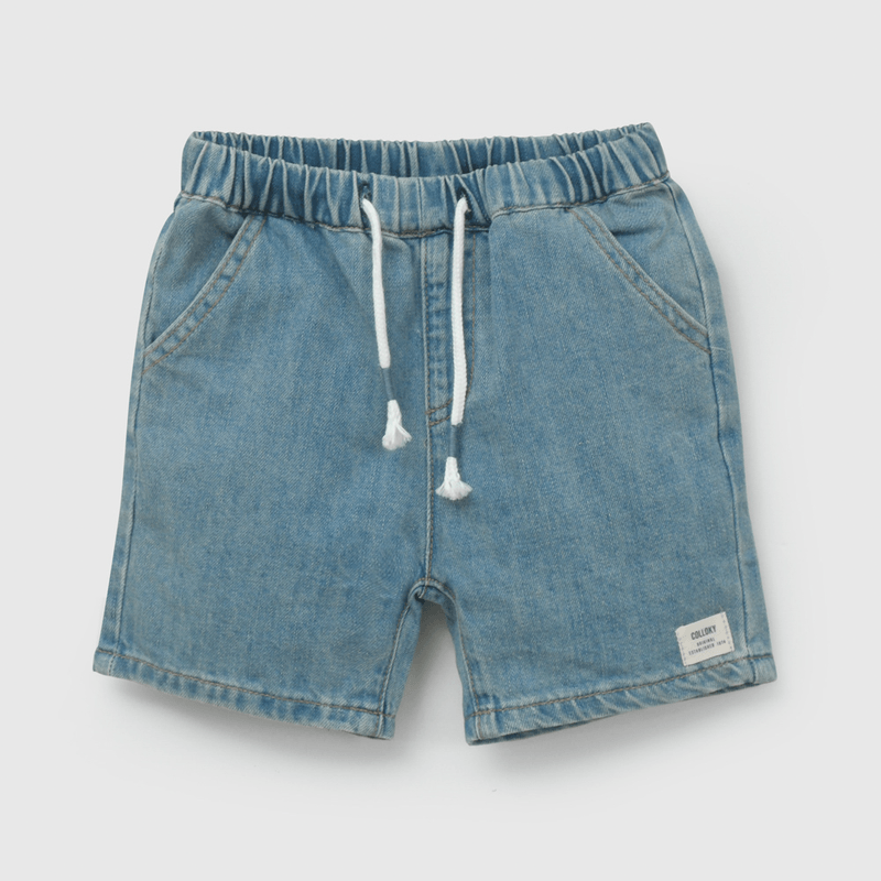 Bermuda Jeans Celeste De Niño Infantil talla 3/6 M a 24m/36 M