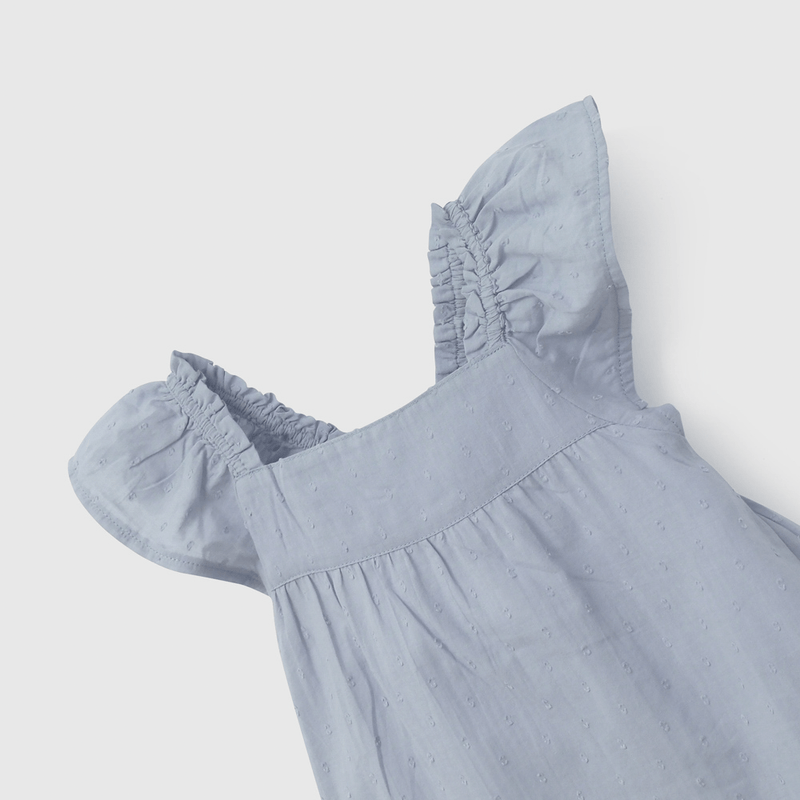 Conjunto Celeste Polera Y Pata de Niña talla 3/6 M a 24m/36 M