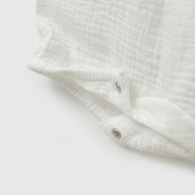 Jardinera Blanca Unisex de Bebé de New born talla RN a 6/9 M