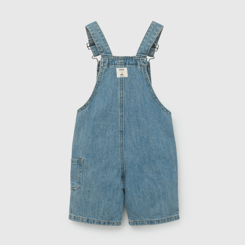 Jardinera Jeans Celeste De Niño Infantil talla 3/6 M a 24m/36 M