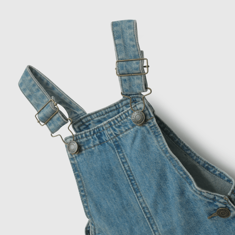 Jardinera Jeans Celeste De Niño Infantil talla 3/6 M a 24m/36 M