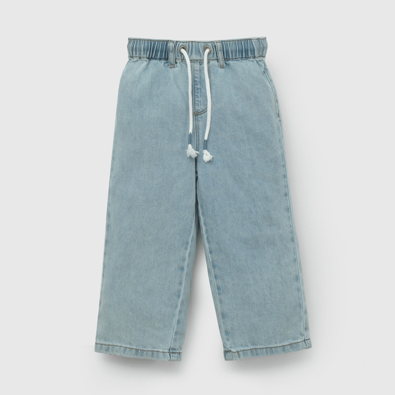 Jeans Celeste Wide Leg De Niño Infantil talla 3/6 M a 24m/36 M