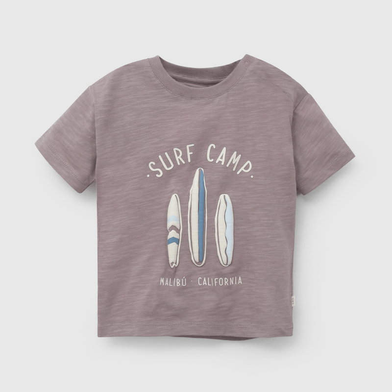 Polera Morada Surf Camp De Niño Infantil talla 3/6 M a 24m/36 M