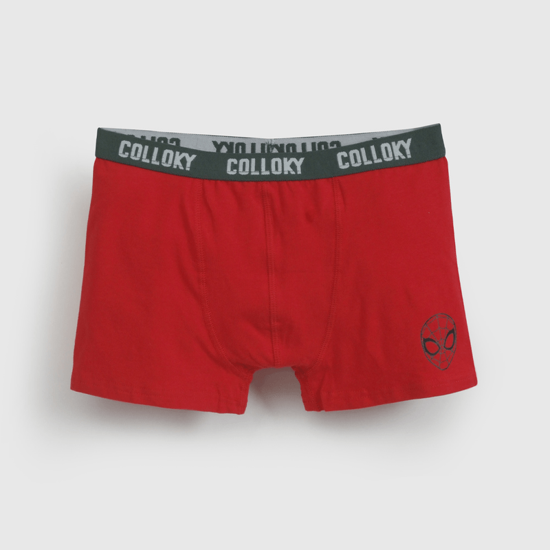 Pack Tres Boxer Spiderman De Niño Rojo talla 2 a 12 años