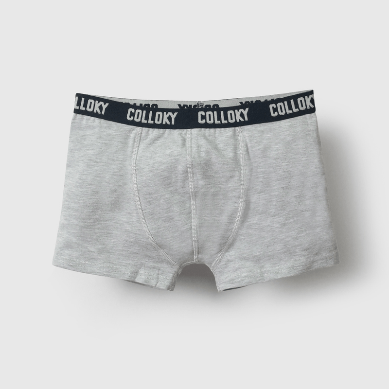Pack Seis Boxer Grises de Niño talla 2 a 12 años