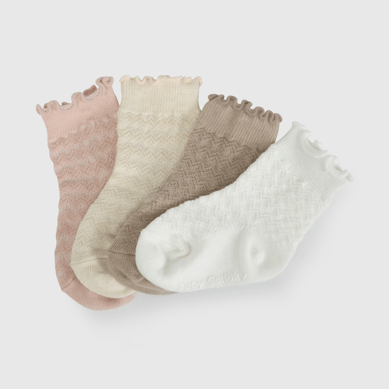 Pack Cuatro Calcetines Rosado de Niña Avance 14/16 a 23/25