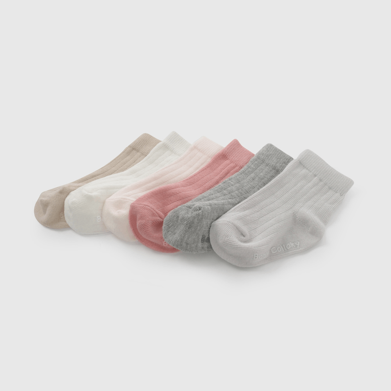 Pack Seis Calcetines Rosado de Niña Infantil talla 14/16 a 23/25