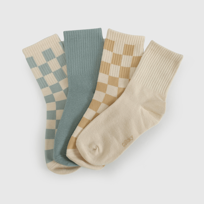 Pack Cuatro Calcetín Cuadrille de Niño talla 23/25 a 34/37