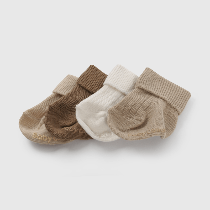 Pack Cuatro Calcetines Unisex de Bebé de New born talla Única