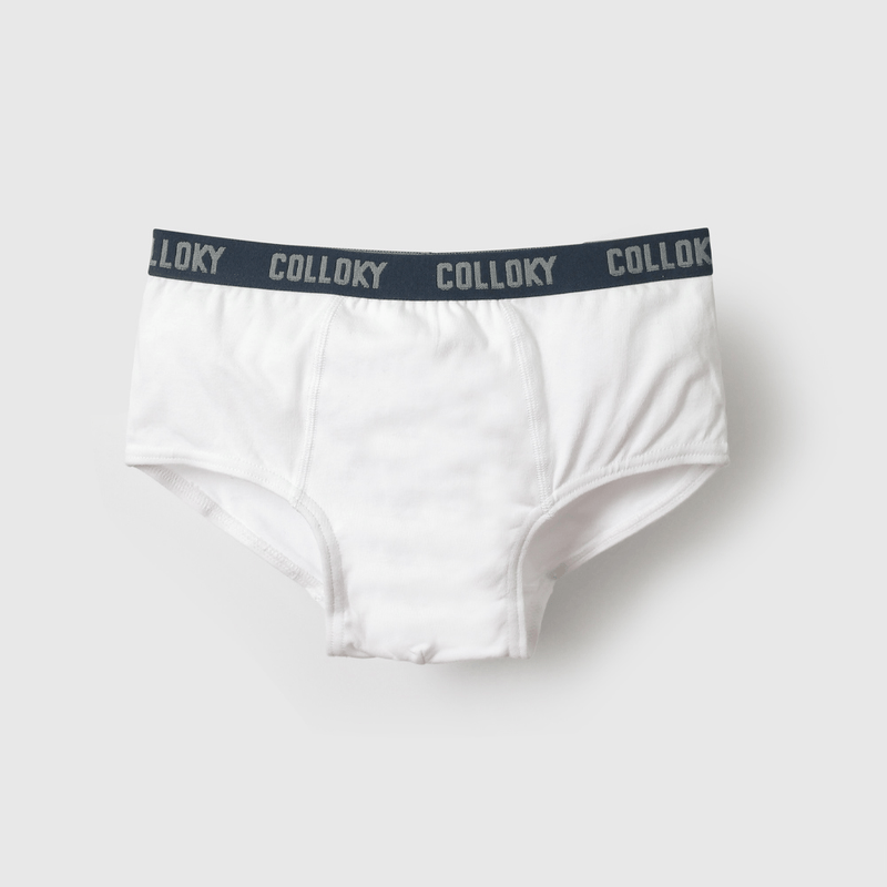 Pack Tres Calzoncillo Blanco Slip de Niño talla 2 a 12 años