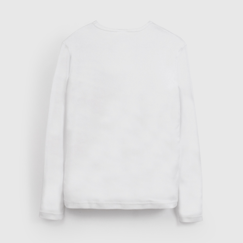 Pack Dos Camiseta Blanca Manga Larga Unisex de Niño talla 2 a 12 años