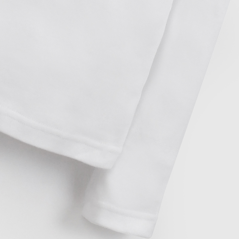 Pack Dos Camiseta Blanca Manga Larga Unisex de Niño talla 2 a 12 años
