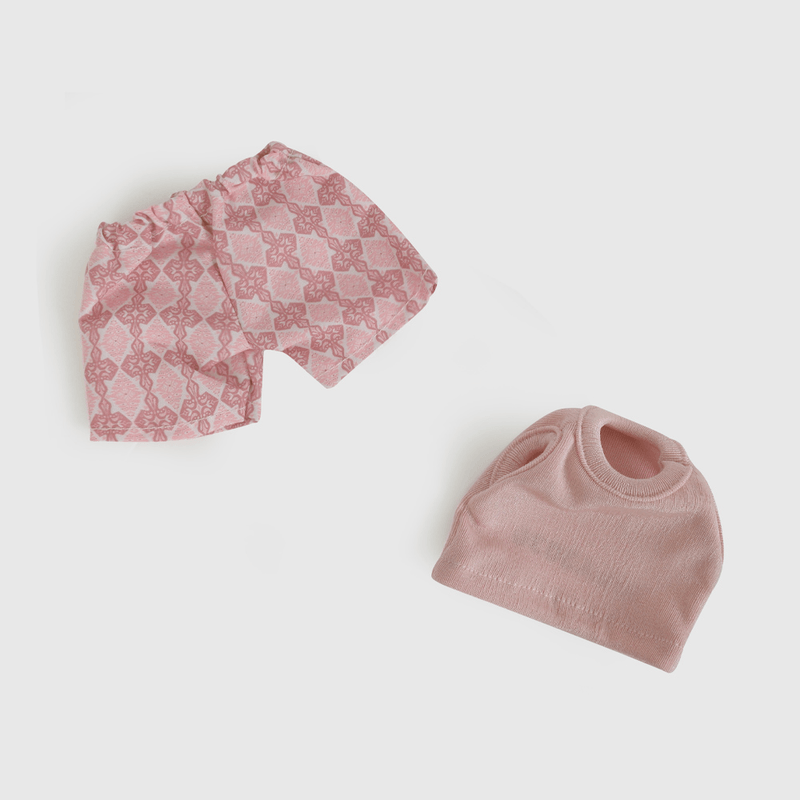 Outfit Muñeca de Niña Infantil Rosada hasta 36 M