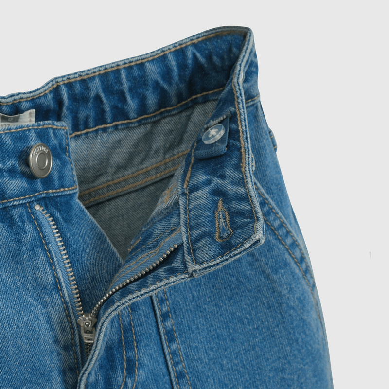 Jeans Azul Cargo de Niña talla 3 a 12 Años