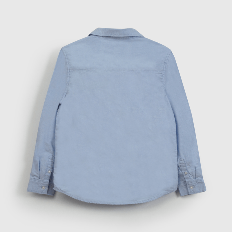 Camisa Celeste Oxford de Niño talla 3 a 12 añoss