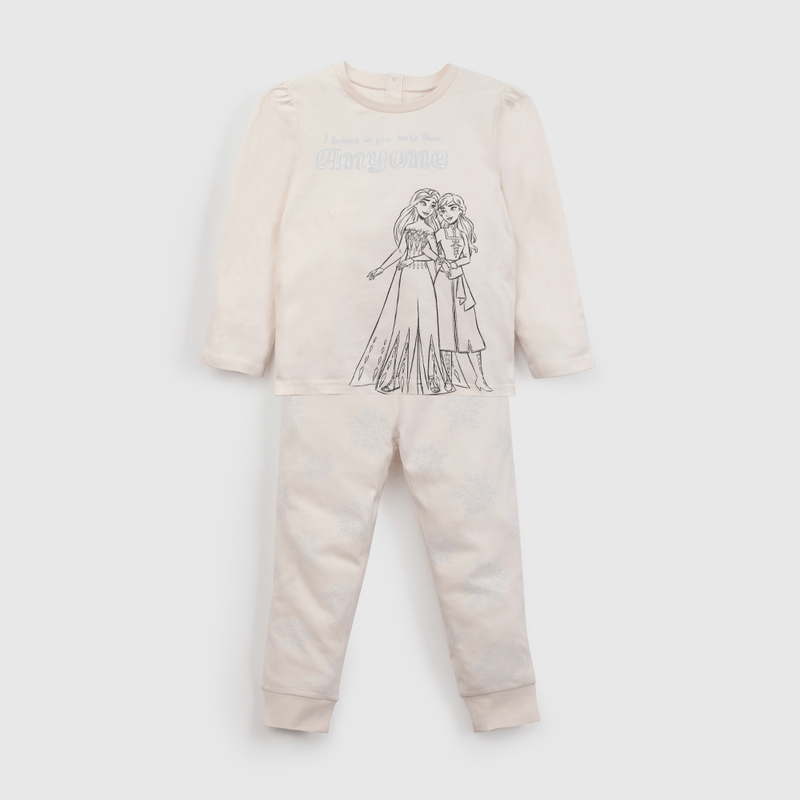Pijama Frozen de Niña Infantil Plus talla 1 a 6 añoss