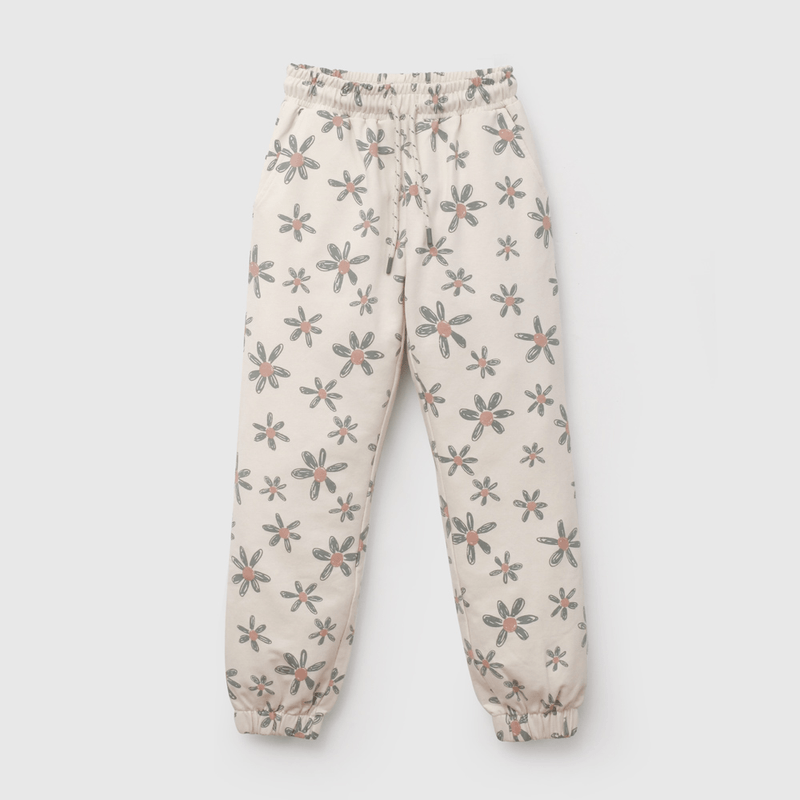 Buzo Flores Beige  de Niña talla 3 a 12 añoss