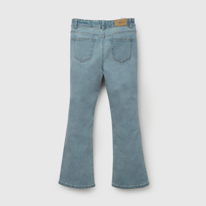 Jeans Flare Elasticado de Niña talla 3 a 12 añoss