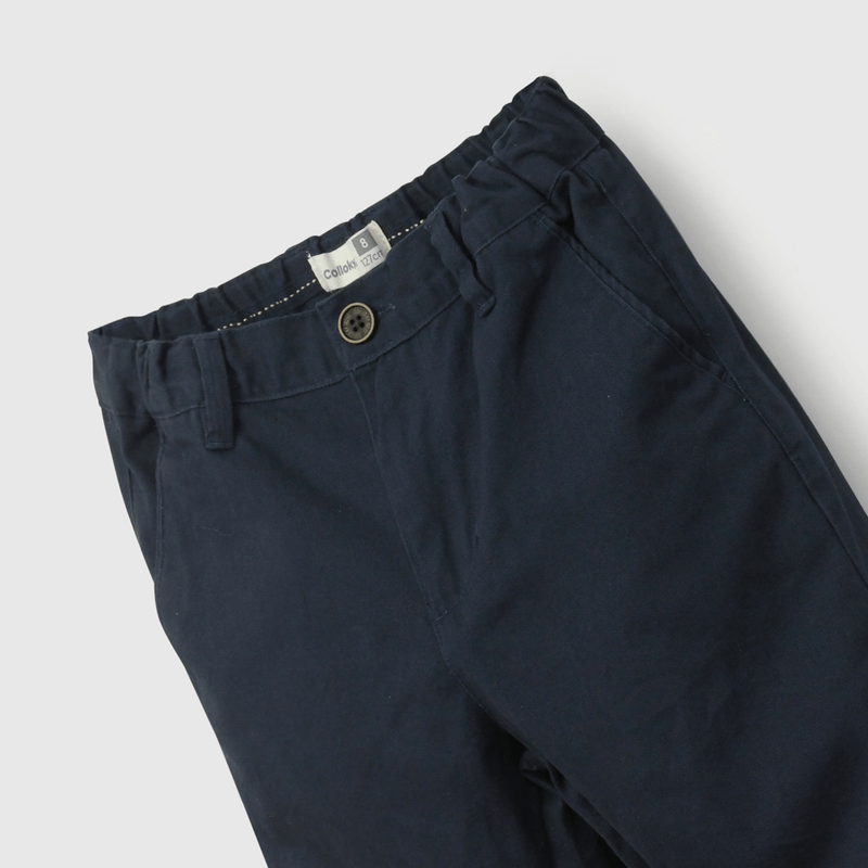 Pantalón Azul Gabardina de Niño talla 3 a 12 añoss