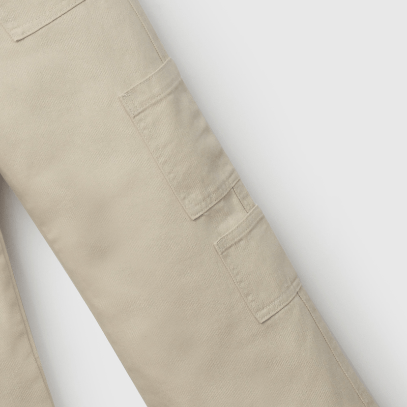 Pantalón Beige Cargo de Niña talla 3 a 12 añoss