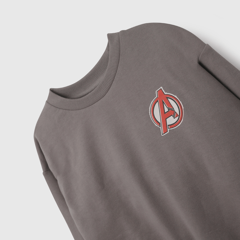 Polera Avengers De Niño Negro talla 3 a 12 añoss