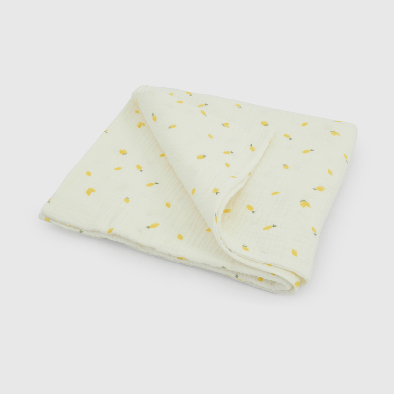 Manta Bambula Beige Limones de Bebé de New born talla Única