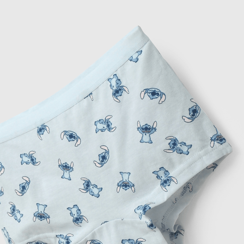 Pack Tres Calzón Celeste Stitch de Niño talla 2 a 12 años