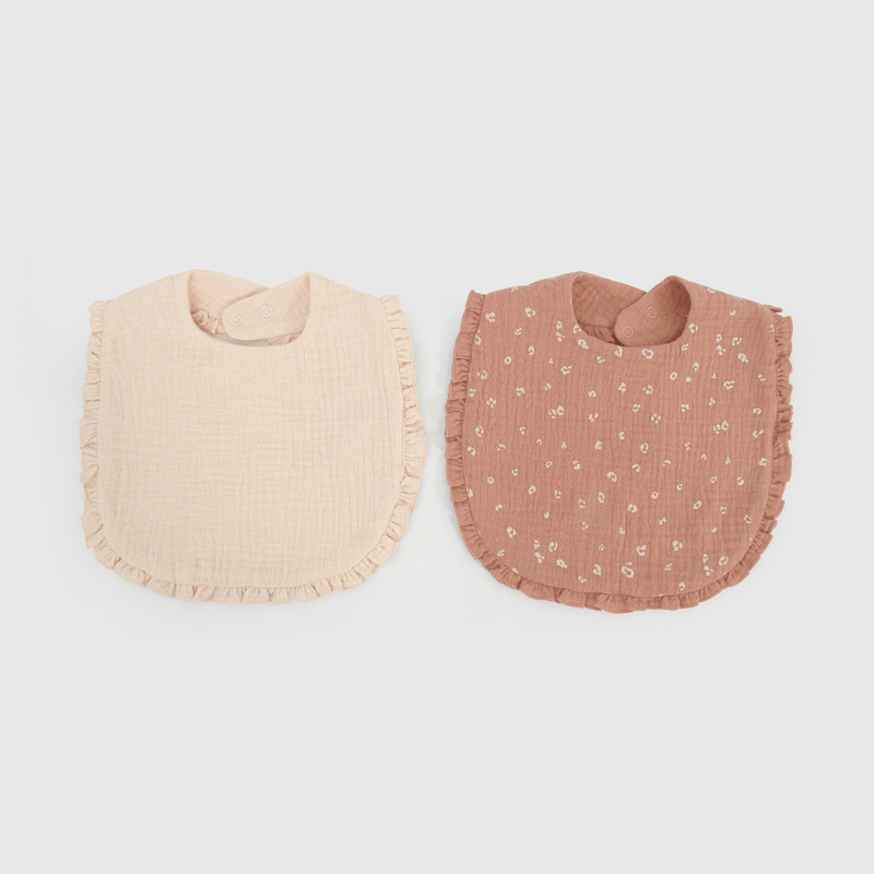 Packs Dos Baberos Impermeable Rosado de New born talla Única