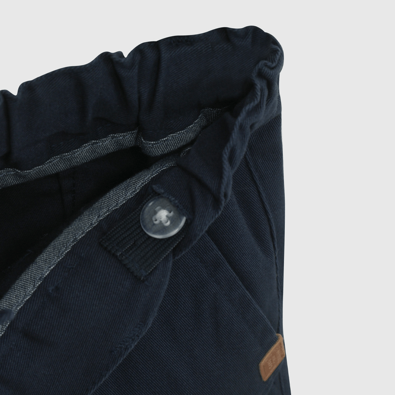 Bermuda Gabardina Azul  de Niño talla 3 a 12 Años