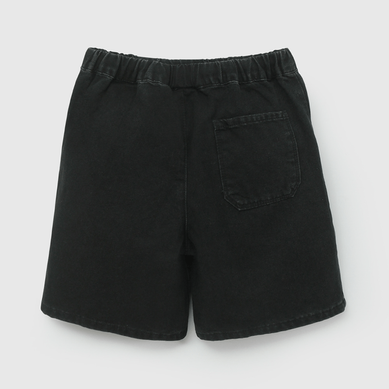 Bermuda Jeans Negra  de Niño talla 3 a 12 Años