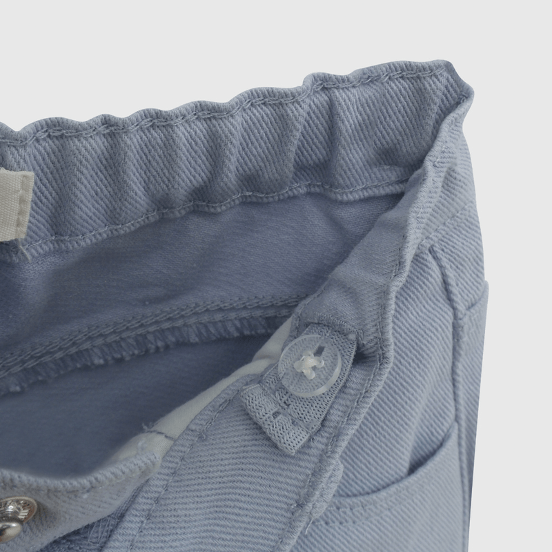 Pantalón Celeste Broderie de Niña talla 3/6 M a 24m/36 M