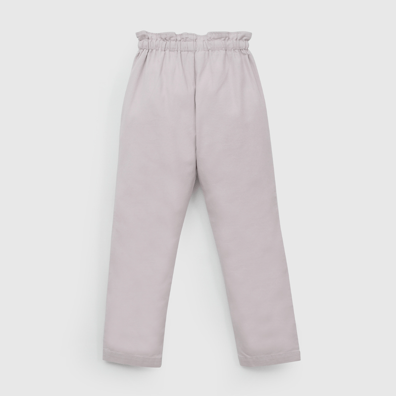 Pantalón Morado Gabardina de Niña talla 3 a 12 Años