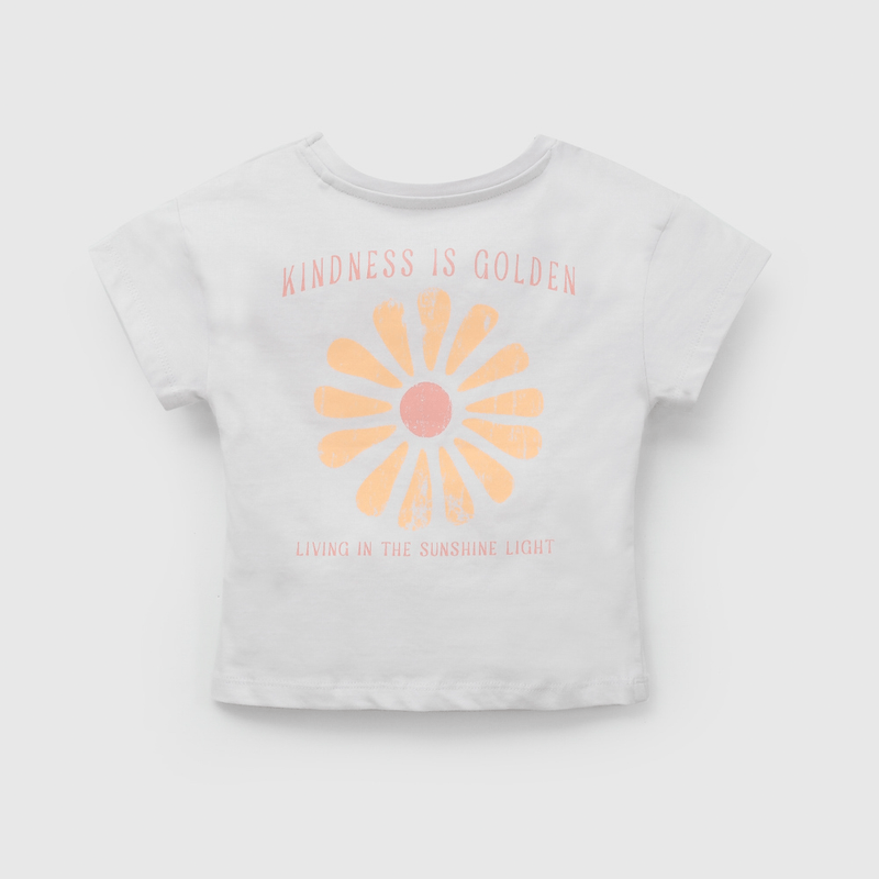 Polera Morada Estampado de Niña talla 3 a 12 Años