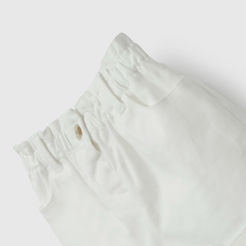 Short Blanco Niña Infantil talla 3/6 M a 24m/36 M