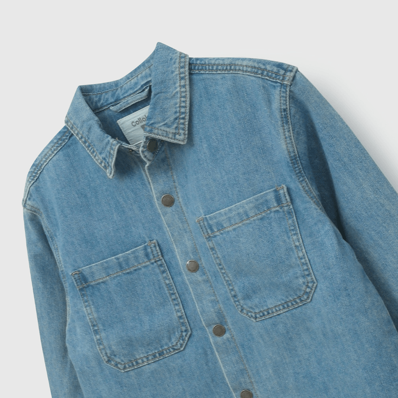 Sobre Camisa Jeans de Niño talla 3 a 12 Años