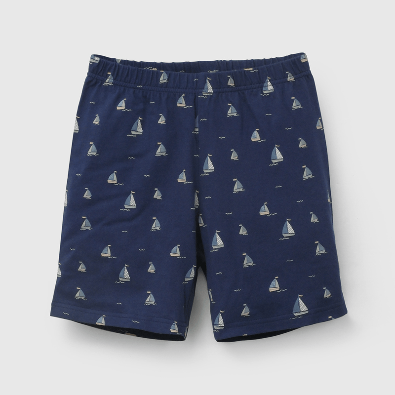 Pijama Beige Barco de Niño talla 2 a 12 añoss