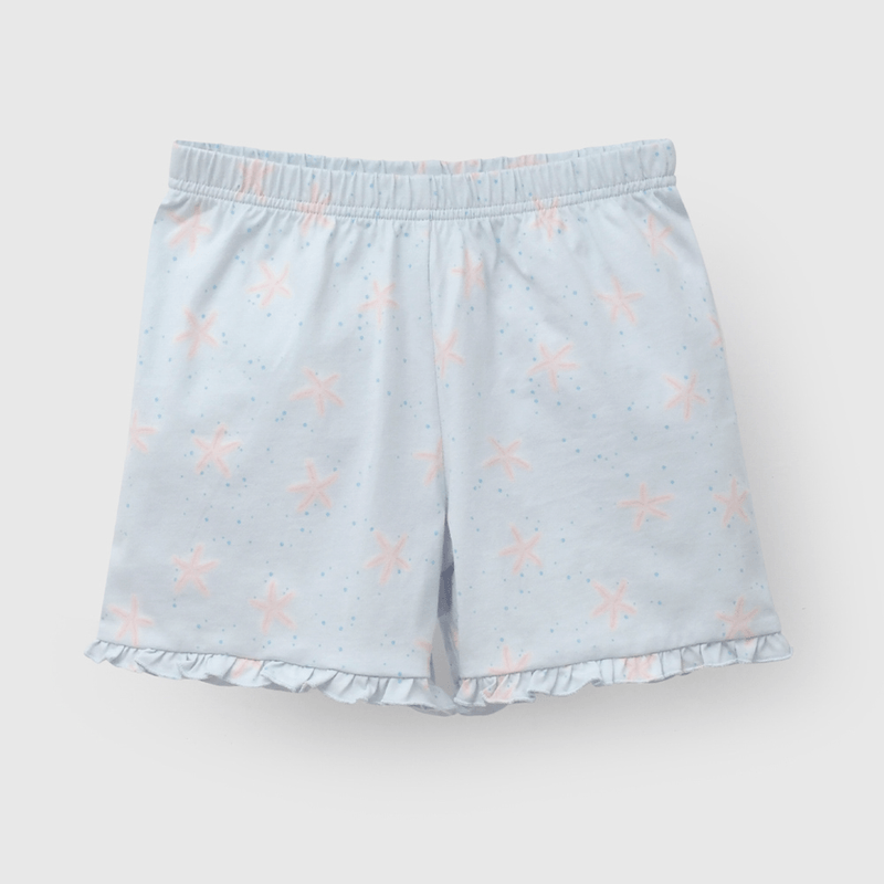Pijama Celeste Playa de Niña talla 2 a 12 añoss