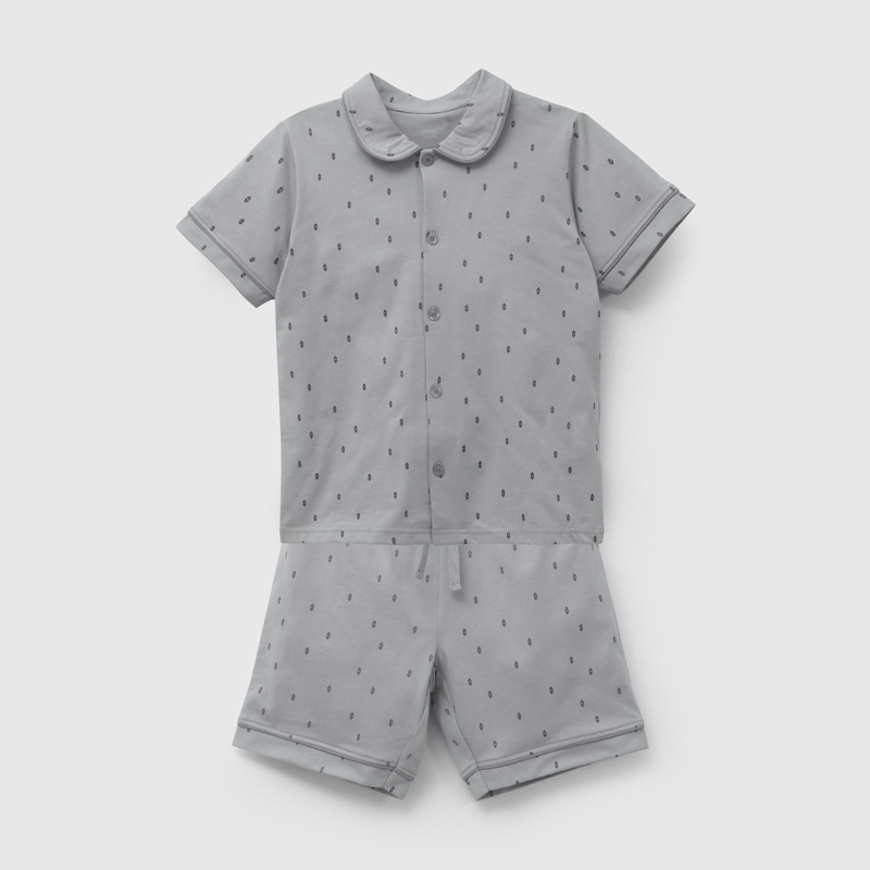 Pijama Negro Camisero de Niño talla 2 a 12 añoss