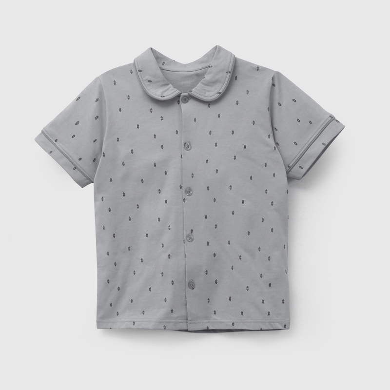 Pijama Negro Camisero de Niño talla 2 a 12 añoss