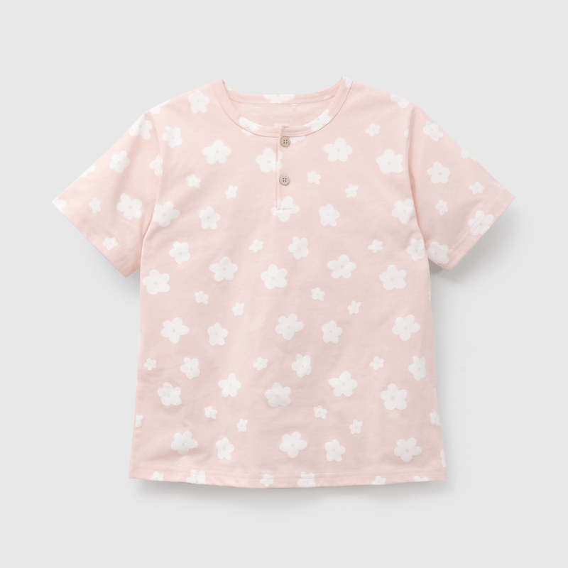 Pijama Rosado Flores de Niña talla 2 a 12 añoss