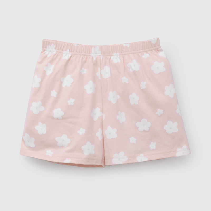 Pijama Rosado Flores de Niña talla 2 a 12 añoss