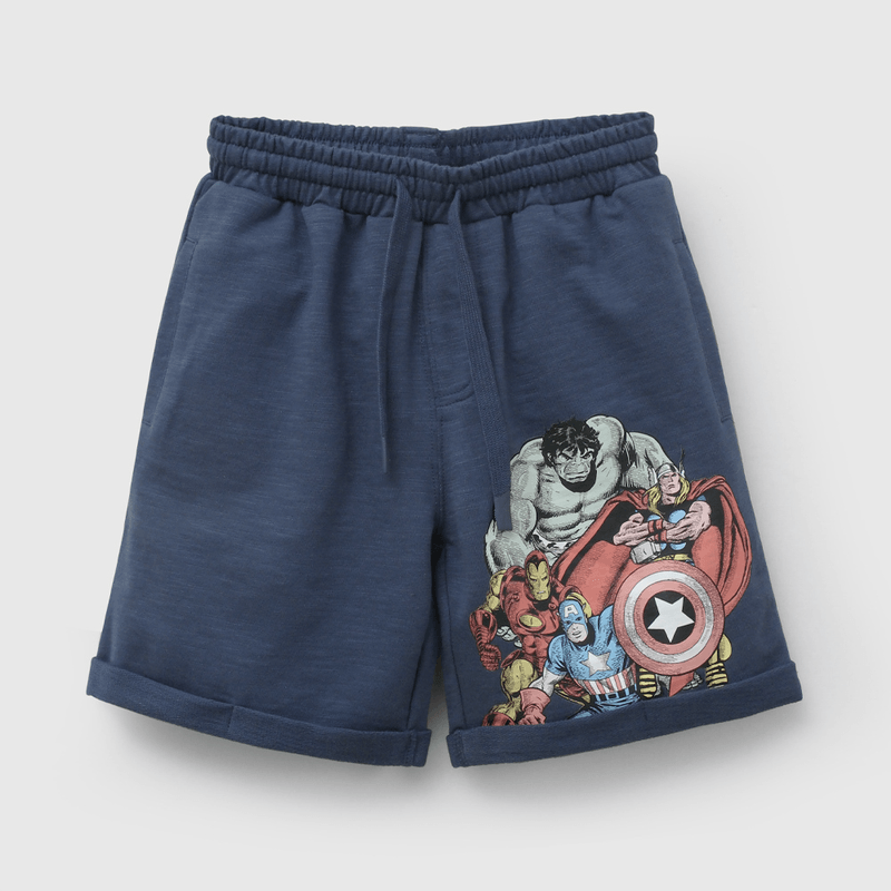 Bermuda Azul Marvel Comics de Niño talla 3 a 12 añoss
