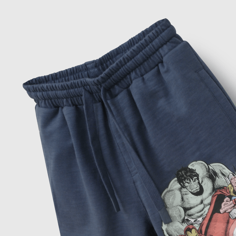 Bermuda Azul Marvel Comics de Niño talla 3 a 12 añoss