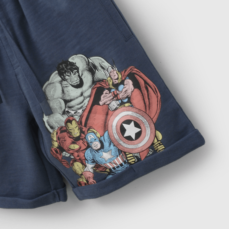 Bermuda Azul Marvel Comics de Niño talla 3 a 12 añoss