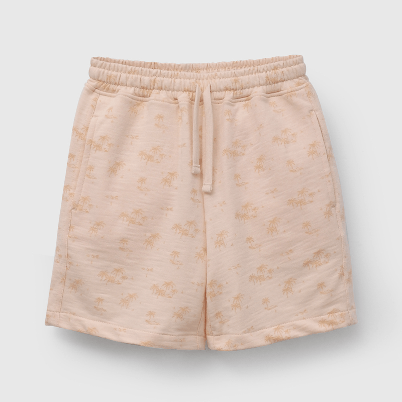 Bermuda Naranja Estampada de Niño talla 3 a 12 añoss