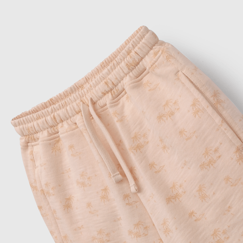 Bermuda Naranja Estampada de Niño talla 3 a 12 añoss