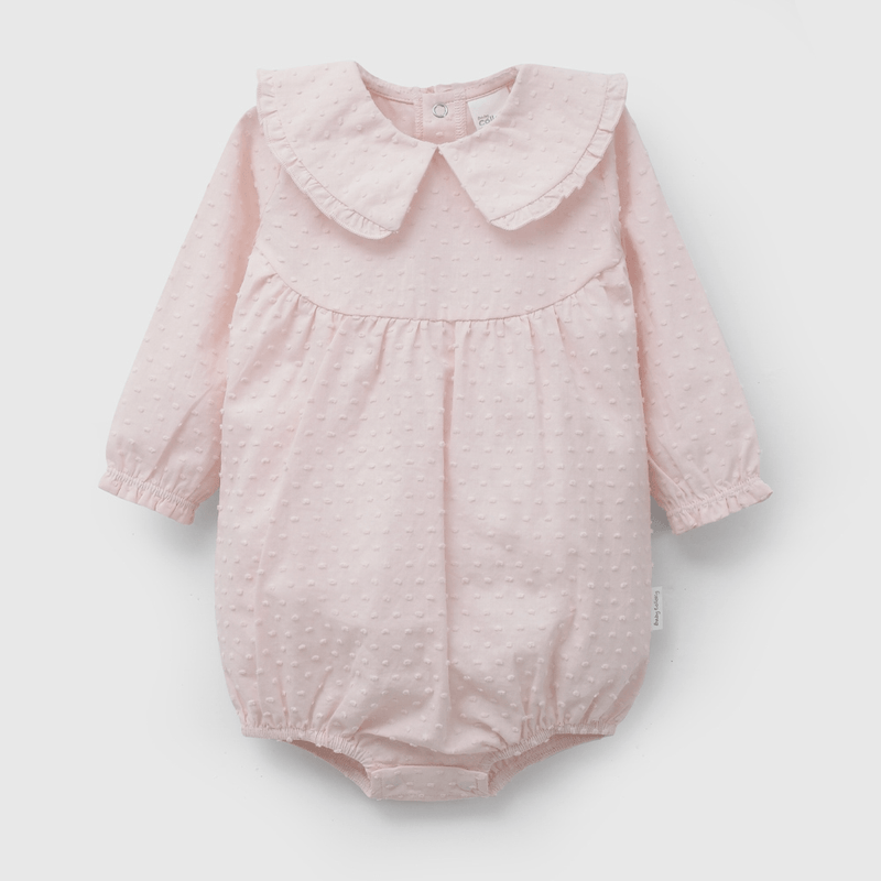body Rosado Ceremonia de Niña de New born talla 0/3 M a 09/12M
