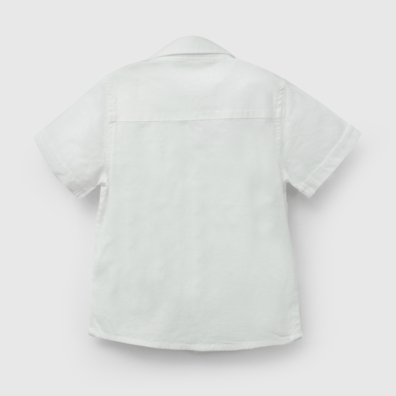 Camisa Blanca De Niño Infantil talla 3/6 M a 24m/36 M